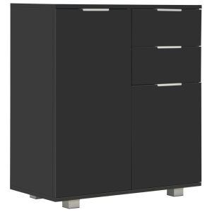 Szafka Czarny Materiał drewnopochodny vidaXL 317546 Szafka Czarny Materiał drewnopochodny vidaXL 317546