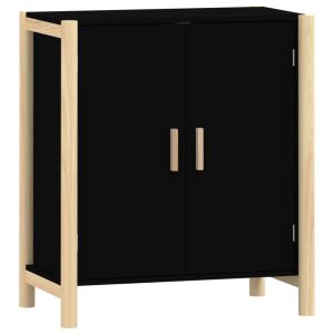 Szafka Czarny Materiał drewnopochodny vidaXL 319205 Szafka Czarny Materiał drewnopochodny vidaXL 319205