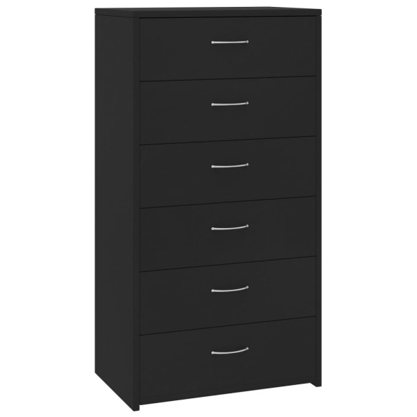 Szafka Czarny Materiał drewnopochodny vidaXL 569886