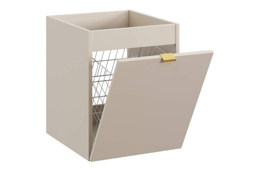 Szafka DALIA 40 cm kaszmirowa z koszem gładkie fronty nowoczesna 813582