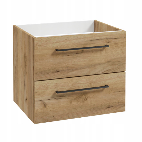 Szafka do Łazienki pod Umywalkę 50 x 50 x 39 cm Dąb Złoty Wisząca SoftClose 791372