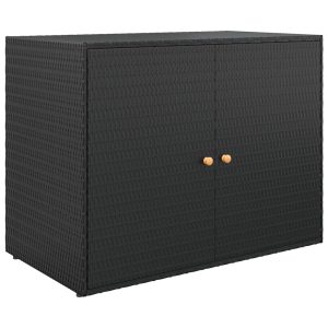 Szafka do przechowywania Czarny Technorattan vidaXL 256317 Szafka do przechowywania Czarny Technorattan vidaXL 256317