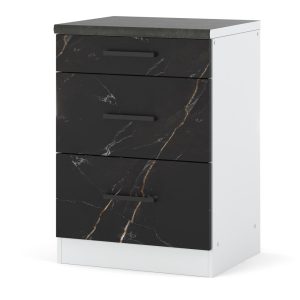 Szafka dolna 3 szuflady blande 60cm biały san sebastian 601931