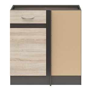 Szafka dolna narożna Junona Line prawa dąb sonoma zabudowuje naroże 100×60 cm 91583 Szafka dolna narożna Junona Line prawa dąb sonoma zabudowuje naroże 100×60 cm 91583