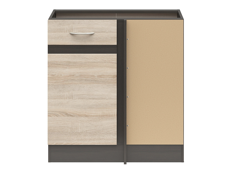 Szafka dolna narożna Junona Line prawa dąb sonoma zabudowuje naroże 100x60 cm 91583