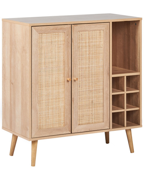 Szafka dwudrzwiowa rattan plecionka boho 410603