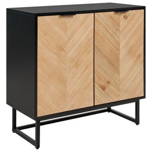 Szafka dwudrzwiowa z półkami jasne drewno MDF 716944