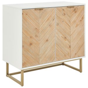 Szafka dwudrzwiowa z półkami jasne drewno MDF 792762