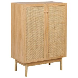 Szafka dwudrzwiowa z rattanowym frontem 338138