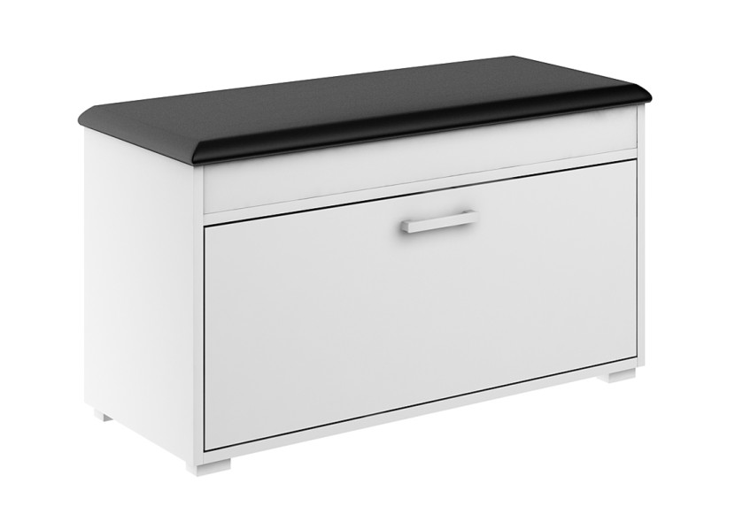 Szafka Fala 1 Biały/Czarny 80X37,7X49 Cm 943629