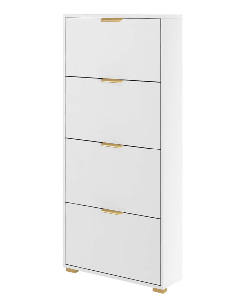 Szafka Fala 14 Biały/Kz 64,2X17,3X146,5 Cm - Biały Mat 949174