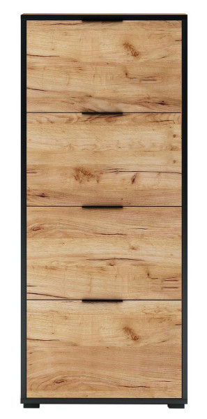 Szafka Fala 14C Dąb Craft Złoty/K 66X18X147 Cm - Dąb Craft Złoty 949187