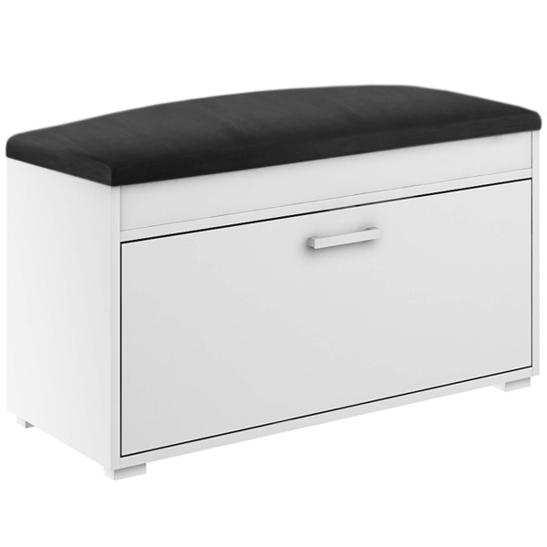 Szafka Fala 1W Biały/Czarny 80X37,7X49 Cm 943666