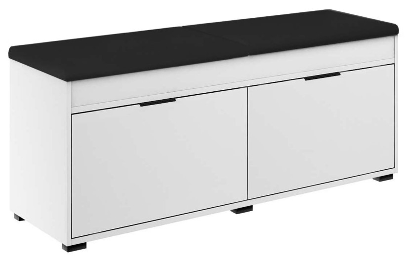 Szafka Fala 2 Biały/Czarny/K 100X37X49 Cm 943637