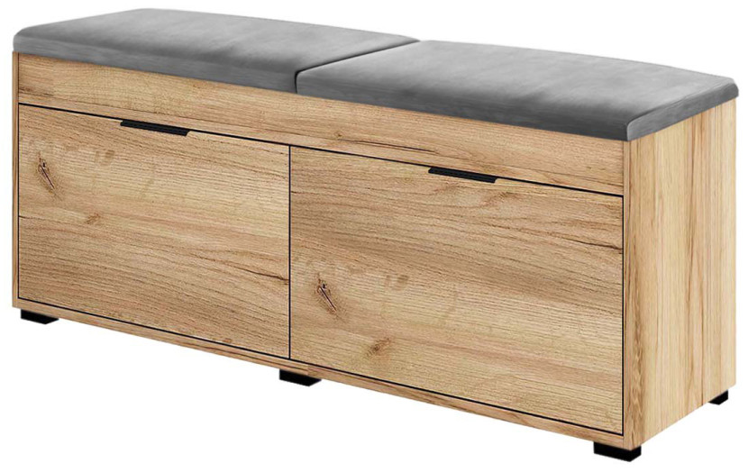 Szafka Fala 3 Dąb Craft Złoty/Szary/K 100X37X49 Cm 949221