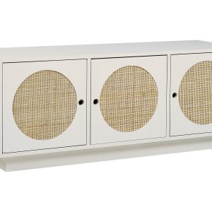 Szafka front plecionka rattanowa biała 754200