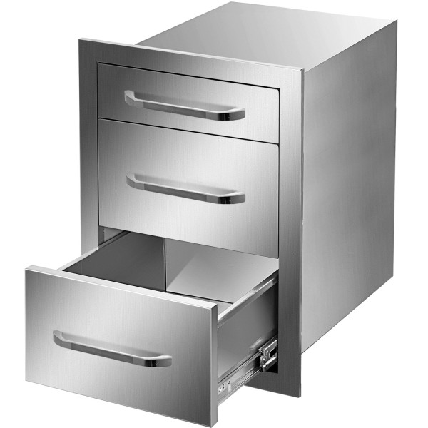 Szafka gastronomiczna 3 szuflady do zabudowy 35.6 x 51.6 x 58.8 cm 937017