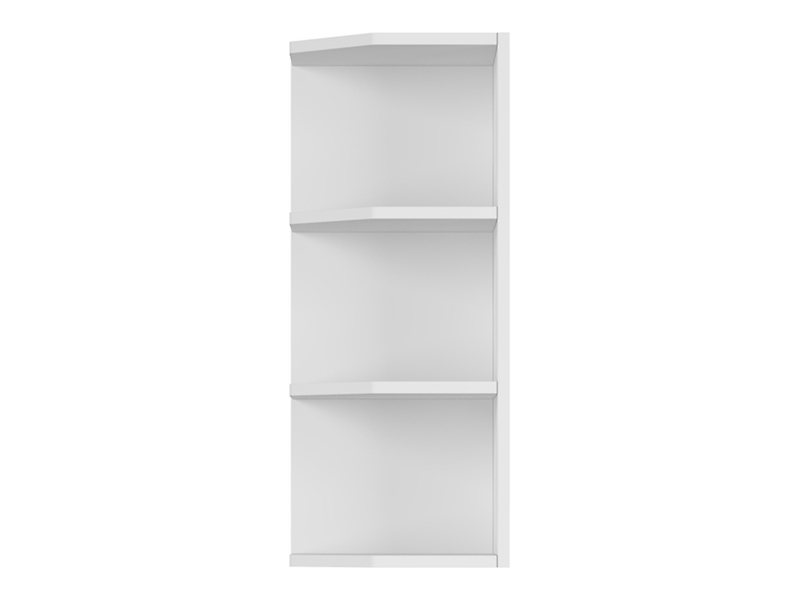Szafka górna narożna 30 cm otwarta biały alpejski 32877