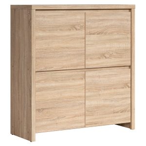Szafka Kaspian 105 cm czterodrzwiowa dąb sonoma 1164 Szafka Kaspian 105 cm czterodrzwiowa dąb sonoma 1164