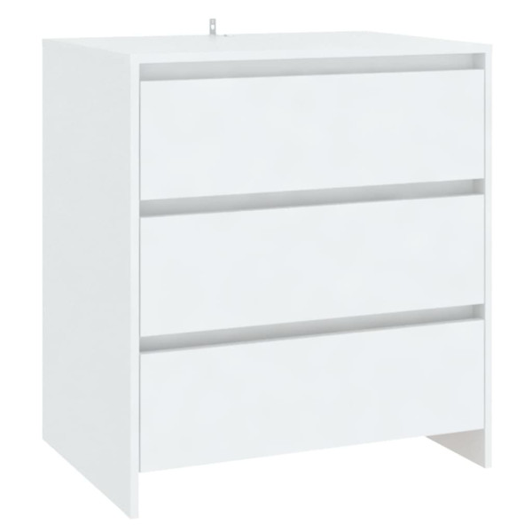 Szafka Komoda Regał Biała z Szufladami 70x41x75 cm do Salonu Pokoju 772946