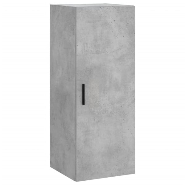 Szafka Komoda Regał Szara Beton z Drzwiami 34.5x34x90 cm do Salonu Pokoju 742173