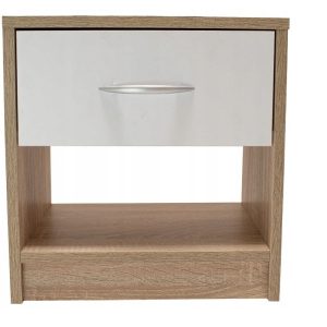 Szafka komoda stolik nocny NAKA sonoma biel 782419 Szafka komoda stolik nocny NAKA sonoma biel 782419