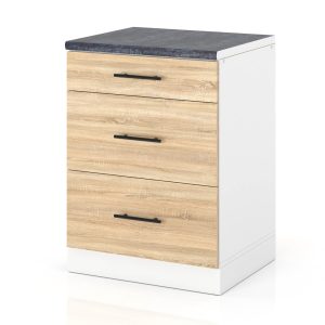 Szafka kuchenna 3 szuflady 60cm dolna spremium dąb sonoma 374163 Szafka kuchenna 3 szuflady 60cm dolna spremium dąb sonoma 374163