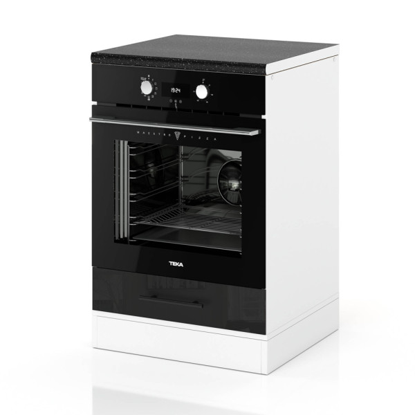 Szafka kuchenna 60cm dolna piekarnik spremium czarny połysk 374188