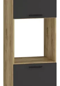 Szafka kuchenna do zabudowy piekarnika dąb craft + antracyt – Vetica 638505 Szafka kuchenna do zabudowy piekarnika dąb craft + antracyt – Vetica 638505