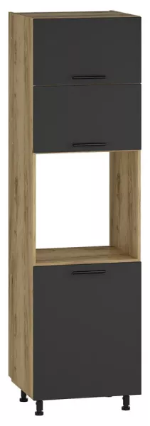 Szafka kuchenna do zabudowy piekarnika dąb craft + antracyt - Vetica 638505