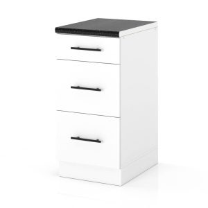 Szafka kuchenna dolna 3 szuflady 40cm spremium biały mat 373839 Szafka kuchenna dolna 3 szuflady 40cm spremium biały mat 373839