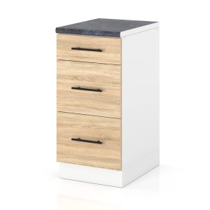 Szafka kuchenna dolna 3 szuflady 40cm spremium dąb sonoma 373993 Szafka kuchenna dolna 3 szuflady 40cm spremium dąb sonoma 373993