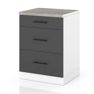 Szafka kuchenna dolna 3 szuflady 60cm spremium szary mat 374334 Szafka kuchenna dolna 3 szuflady 60cm spremium szary mat 374334