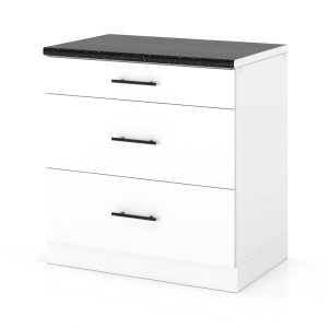 Szafka kuchenna dolna 3 szuflady 80cm spremium biały mat 373837 Szafka kuchenna dolna 3 szuflady 80cm spremium biały mat 373837