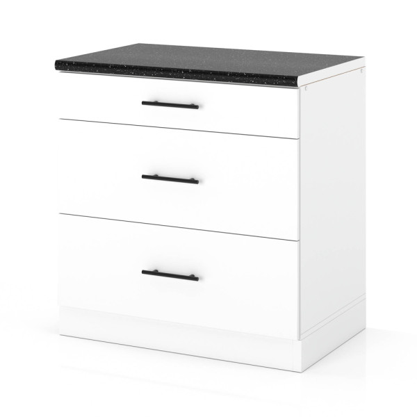 Szafka kuchenna dolna 3 szuflady 80cm spremium biały mat 373837