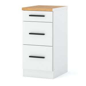 Szafka kuchenna dolna 3 szuflady blande 40cm biała mat 373884 Szafka kuchenna dolna 3 szuflady blande 40cm biała mat 373884
