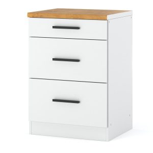 Szafka kuchenna dolna 3 szuflady blande 60cm biała mat 374330