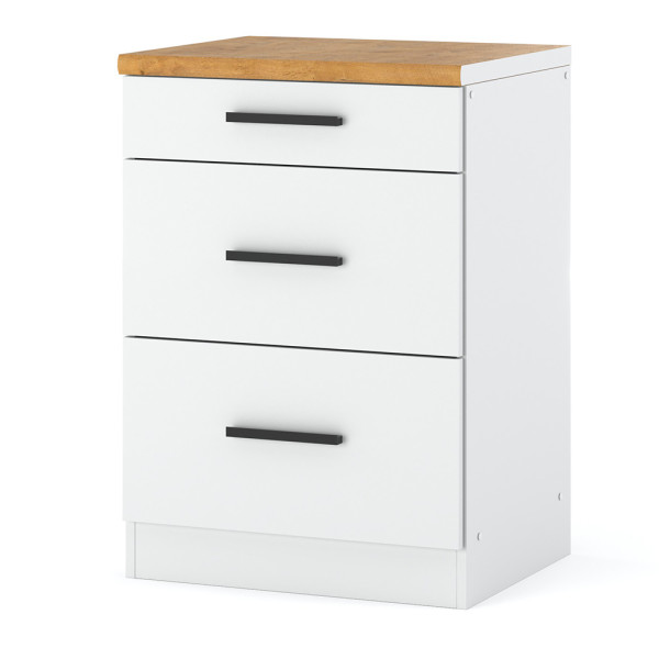 Szafka kuchenna dolna 3 szuflady blande 60cm biała mat 374330