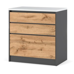 Szafka kuchenna dolna bella 3 szuflady 80cm szary dąb wotan 377111 Szafka kuchenna dolna bella 3 szuflady 80cm szary dąb wotan 377111