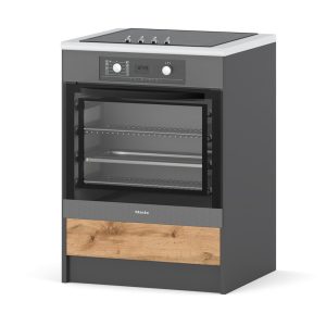 Szafka kuchenna dolna bella piekarnik 60cm szary dąb wotan 378058 Szafka kuchenna dolna bella piekarnik 60cm szary dąb wotan 378058