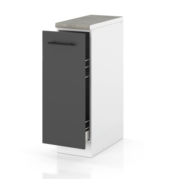 Szafka kuchenna dolna cargo modułowa 20cm spremium szary mat 377708