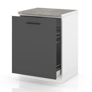 Szafka kuchenna dolna cargo modułowa 60cm spremium szary mat 377990 Szafka kuchenna dolna cargo modułowa 60cm spremium szary mat 377990