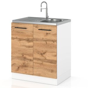 Szafka kuchenna dolna drewniana pod zlew 60cm spremium wotan 636963 Szafka kuchenna dolna drewniana pod zlew 60cm spremium wotan 636963