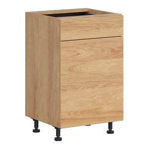 Szafka kuchenna dolna Hamper 50 cm lewa z szufladą cichy domyk dąb hikora 398853 Szafka kuchenna dolna Hamper 50 cm lewa z szufladą cichy domyk dąb hikora 398853
