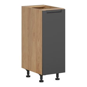 Szafka kuchenna dolna Iris 30 cm lewa grafitowa 454637