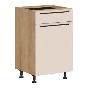 Szafka kuchenna dolna Iris 50 cm lewa z szufladą cichy domyk alahamra mat 454436