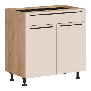 Szafka kuchenna dolna Iris 80 cm dwudrzwiowa z szufladą cichy domyk alahamra mat 454444 Szafka kuchenna dolna Iris 80 cm dwudrzwiowa z szufladą cichy domyk alahamra mat 454444