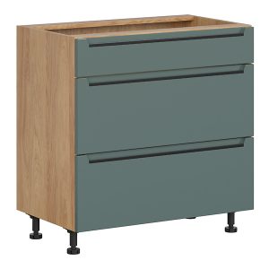 Szafka kuchenna dolna Iris 80 cm z szufladami cichy domyk zieleń boho 382629 Szafka kuchenna dolna Iris 80 cm z szufladami cichy domyk zieleń boho 382629