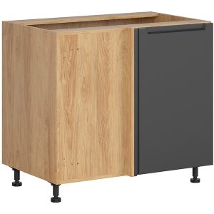 Szafka kuchenna dolna Iris lewa grafitowa zabudowuje naroże 105×60 cm 454613 Szafka kuchenna dolna Iris lewa grafitowa zabudowuje naroże 105×60 cm 454613