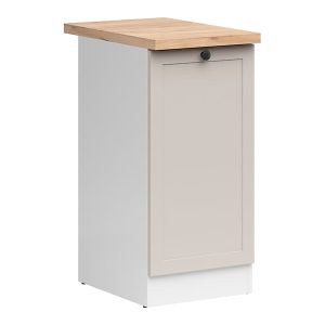 Szafka kuchenna dolna Junona Line 40 cm lewa biały/uni kaszmir z blatem 866332 Szafka kuchenna dolna Junona Line 40 cm lewa biały/uni kaszmir z blatem 866332
